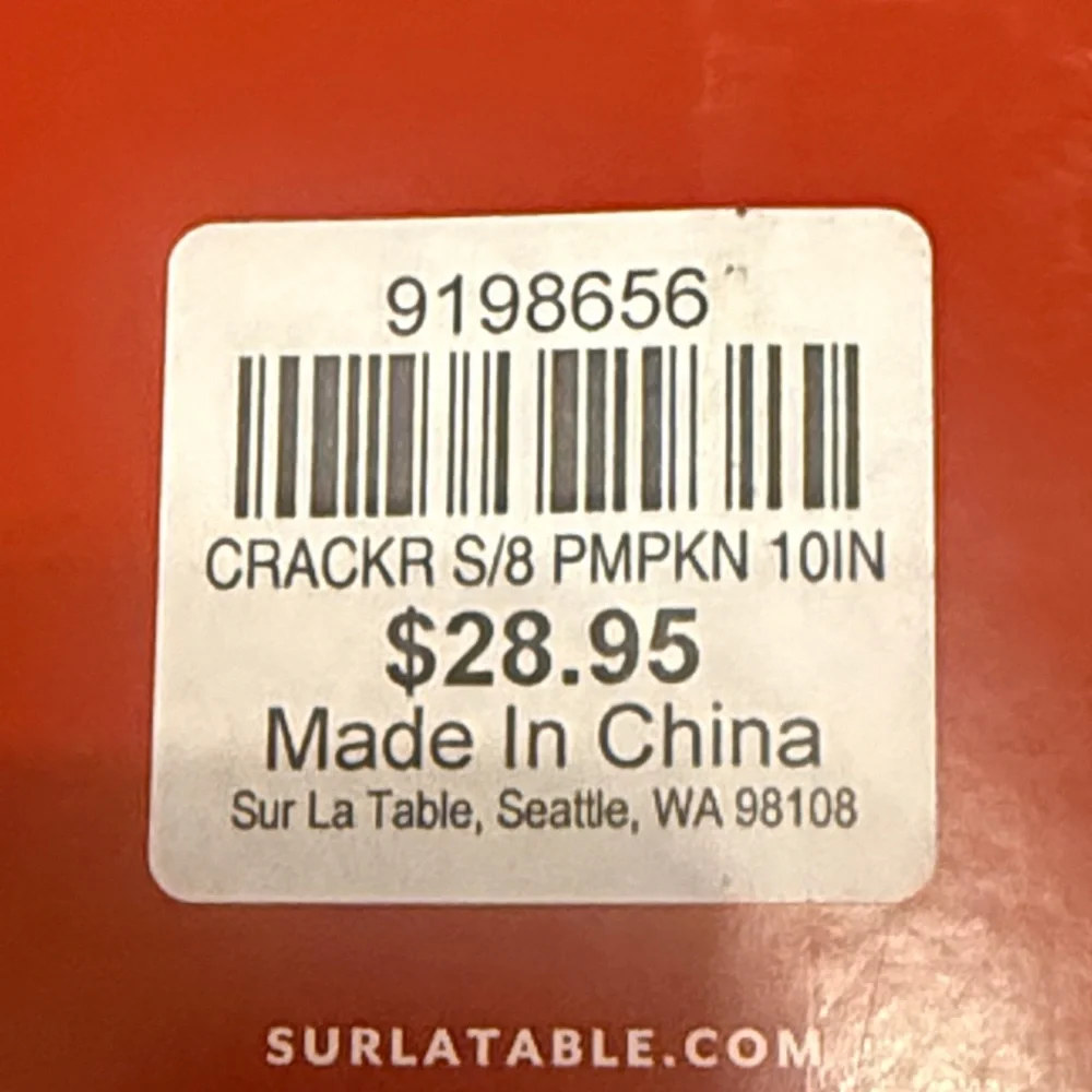 Sur La Table Festive Pumpkin Party Crackers